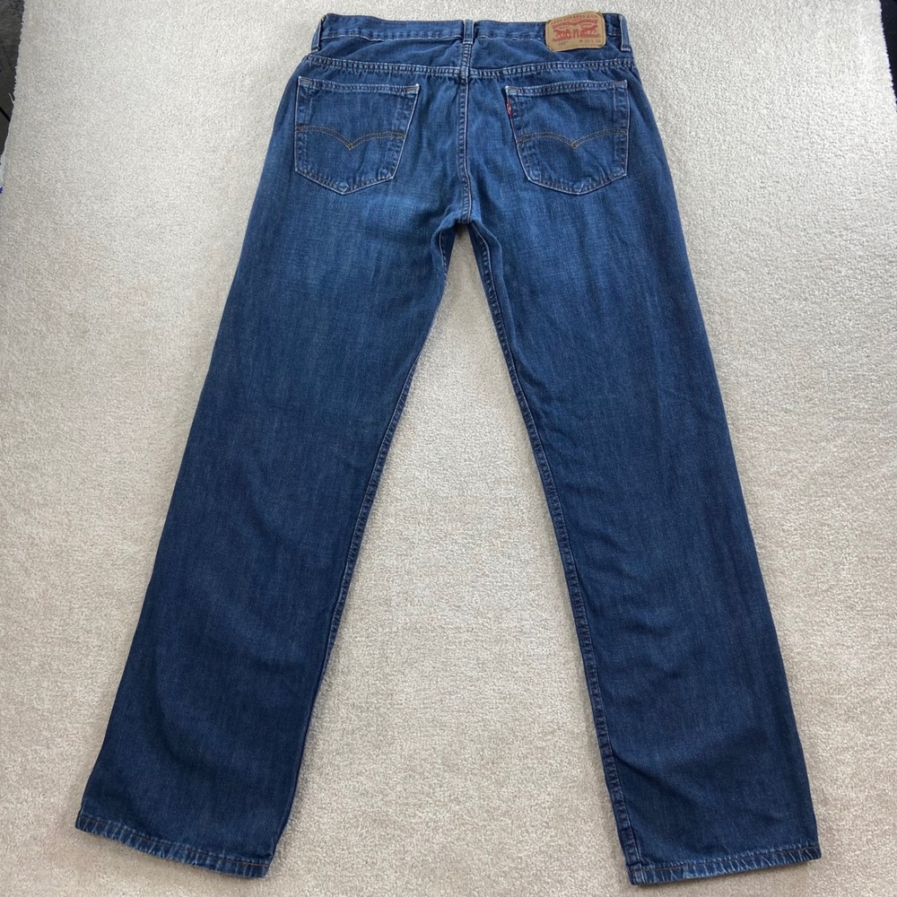 Levis 569 Jeans Mens 33x34 (Meas 34x33) Blue Loose Straight Leg Denim